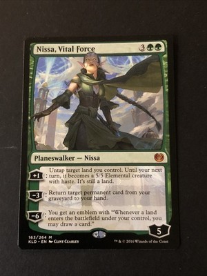 Nissa Vital Force X1 Kaladesh Ex Condition See Front/back Pics
