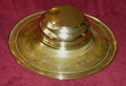 Fine Antique Hand-Crafted Brass Fruit Bowl/Center Piece With Calligraphic Script — photo 7