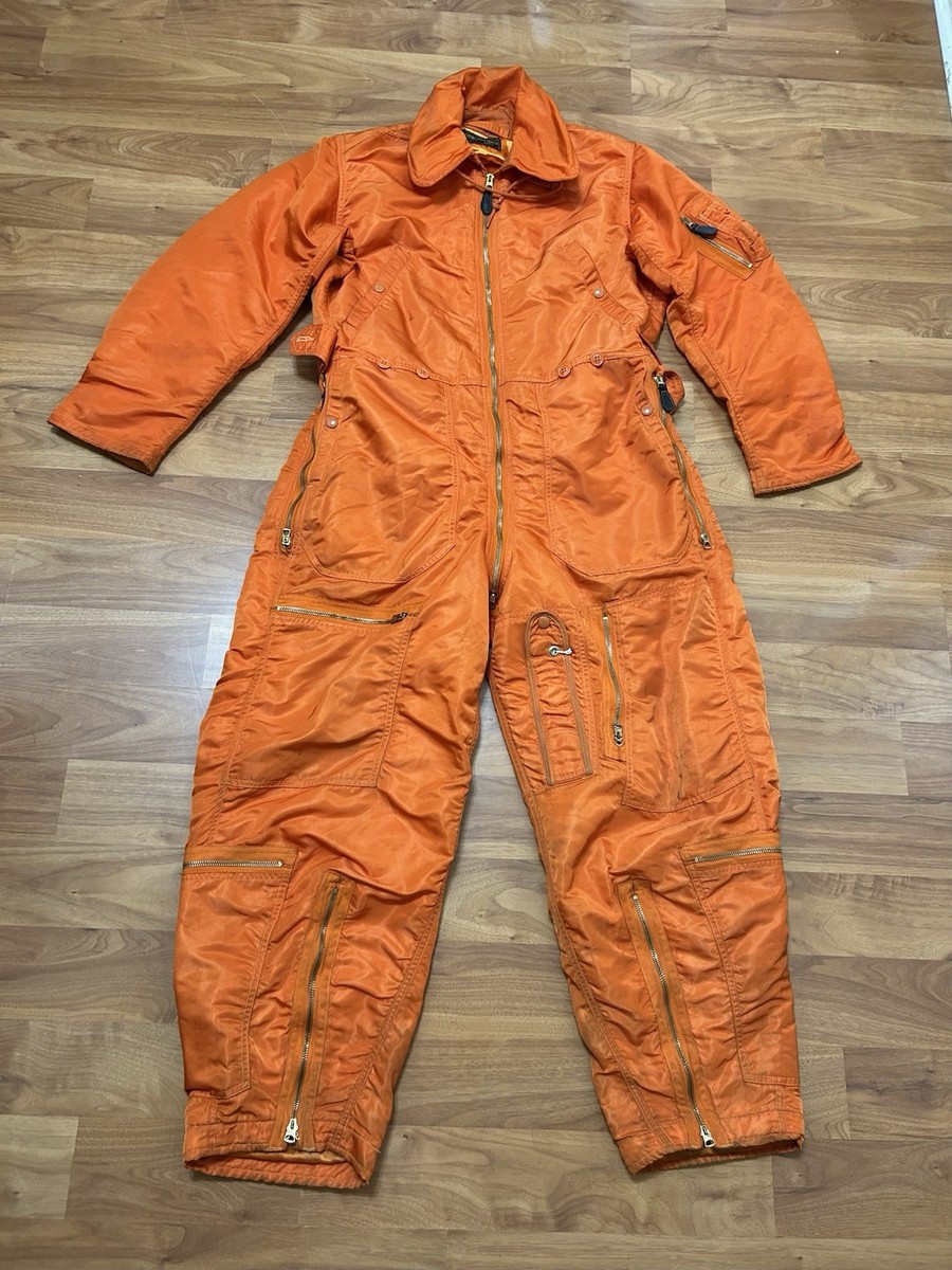 Vintage 1960 Military USAF Mens Flying Coveralls CWU-1/P Medium