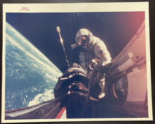 Gemini 11 Vintage NASA Red Number Color Photo Image S-66-54454 Gordon's EVA