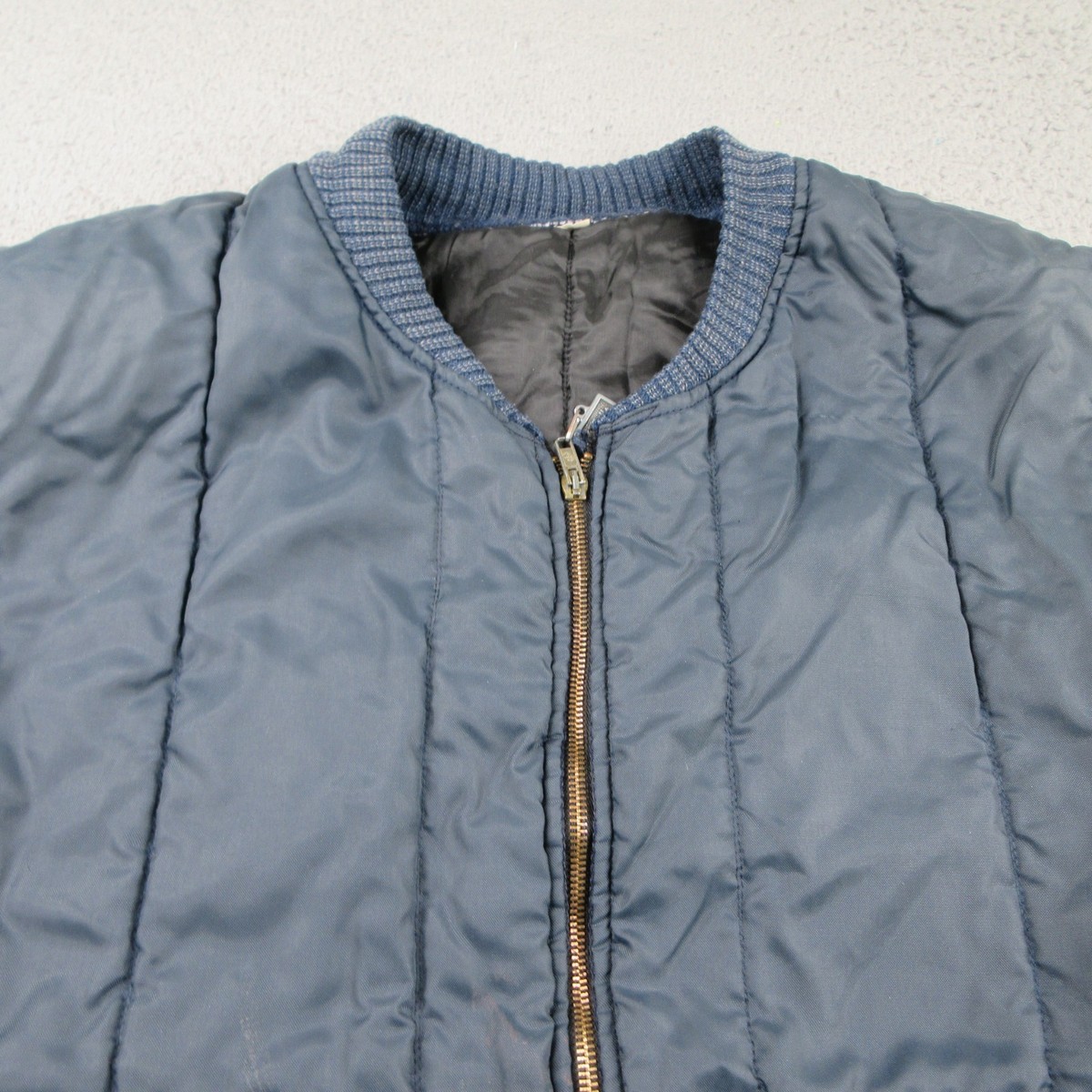 Walls Blizzard Pruf Vest Mens 2XL Blue Quilted Insulated Full Zip