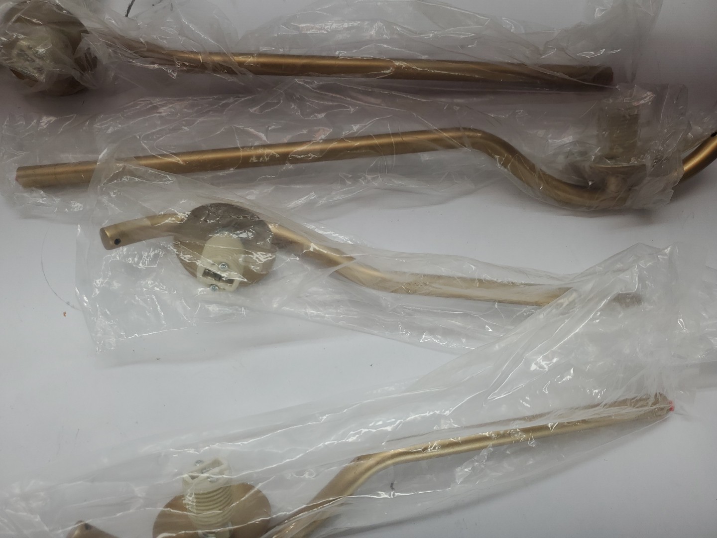 4 Lights Modern Gold Sputnik Chandelier, L31 '' Large Mid Century Long