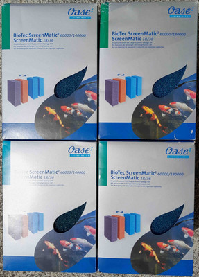 4 x Original Oase 42896 Ersatzschwammset Blau Biotec 18, 36, 60, 140, Neu in OVP
