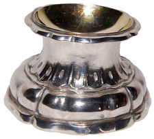 Superbe bol à sel / épices baroque / XVIIIe en argent, est.~ 1720, Augsbourg ?