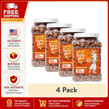  4 pack Purina Friskies Party Mix Cat Treats, Original Crunch Snacks, 30 oz. Ca