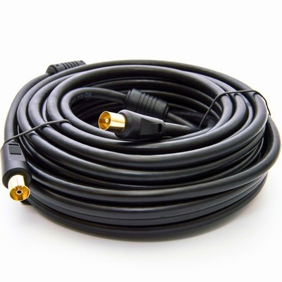 25m TV Antennenkabel HDTV FullHD 75Ohm Koaxialkabel 4K UHD Koax Stecker Buchse