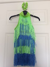Weissman Blue Green Children s Jazz Tap Costume MC