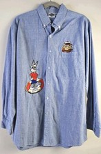 ACME Clothing Co Looney Tunes Shirt Embroidered Bugs Taz Small-Medium 1991