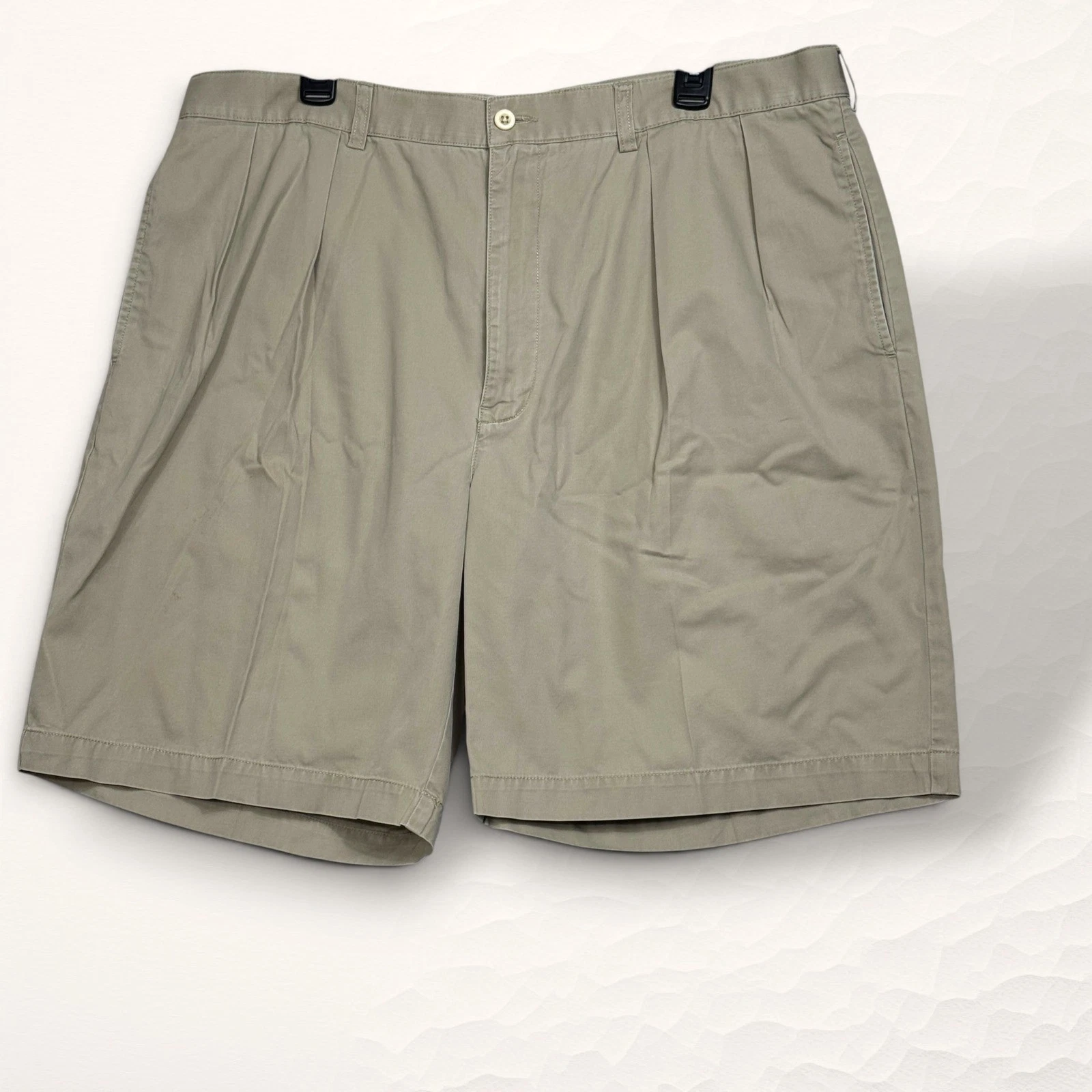 Polo Ralph Lauren Chino Shorts Mens 40 Tan Preppy Pleated Cotton