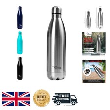 Edelstahl Isolierflasche 1L - Ultimative auslaufsichere Trinkflasche für Fitnessstudio & Wandern