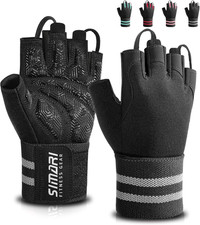 Workout Gym Gloves for Men Women, Weight Lifting Gloves with Wrist Wrap Support,