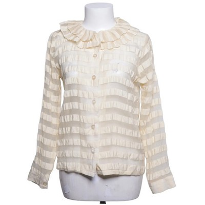 The White Pepper, Bluse, Größe: XS, Beige, Polyester, Streifen, Damen #ytZ