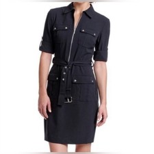 MICHAEL Michael Kors Navy Dress. with Silver Zipper. Great Condition. Size M