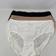 Jockey Women  s Supersoft French Cut Briefs 3-Pack - Black/Light/Ivory - Size 6