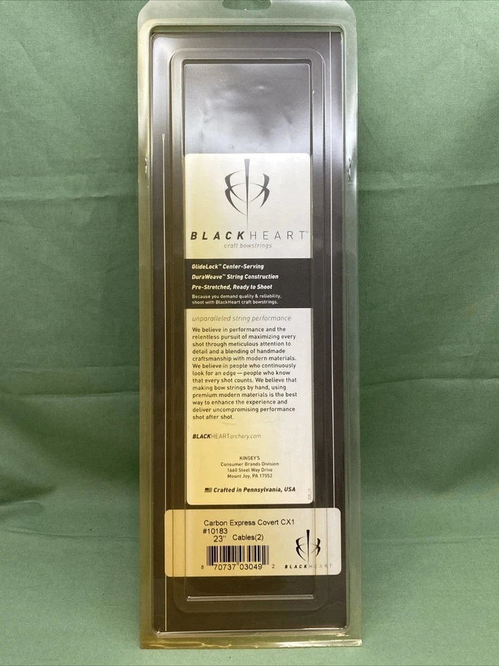 NEW BLACK HEART 10183 23" CARBON EXPRESS COVERT CX1 CROSSBOW CABLES - Image 2 of 4