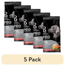 (5 pack Pro Senior Salmon & Brown Rice Recipe Dry Dog Food 8 lbs 2.82 per pound
