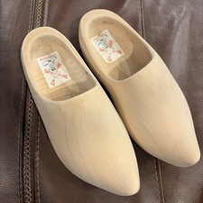 Vintage Dutch Genuine Article Holland Handmade Wooden Clogs 26cm