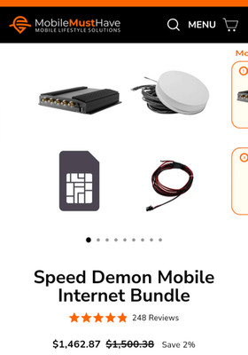 Peplink MAX BR1 Pro 5G | All-In-One Bundle | Parsec Husky roof mount antenna