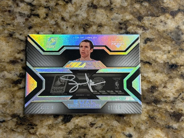2008 Upper Deck Black Dual Ticket Auto Steve Nash Alando Tucker /15