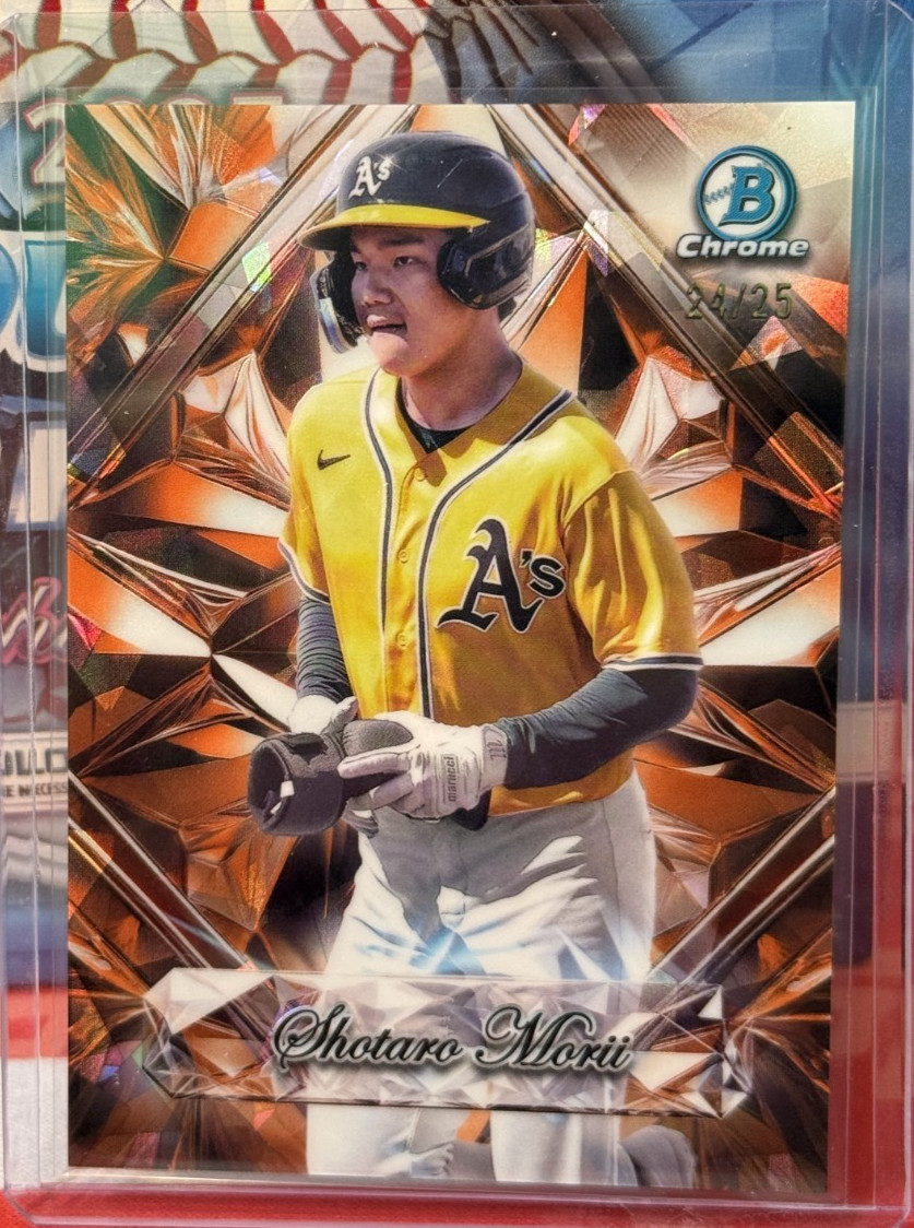 2025 Bowman Chrome Sapphire Shotaro Morii Sapphire Selections Orange /25 - SSP!