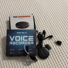 Magnetic Mini Voice Activated Recorder 32GB USB Flash Memory 480hr Handheld