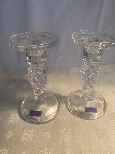 Marquis by Waterford Crystal 6 inch Candlesticks Set Of 2