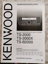 KENWOOD TS2000 TS-2000X TS-B2000 GEBRUIKSAANWIJZING