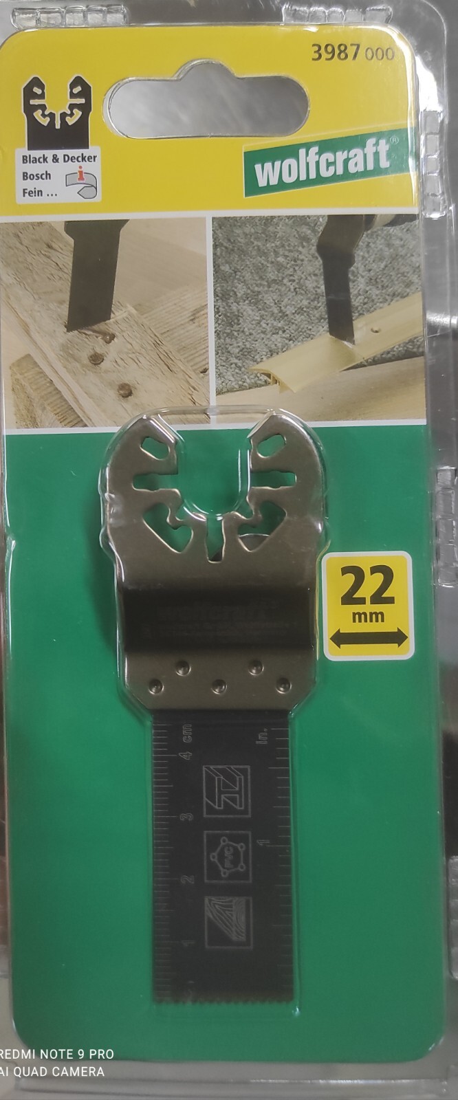 Lama Bimetallica Multi MPT/ PMF Legno E Metallo MM 22 - Wolfcraft 3987