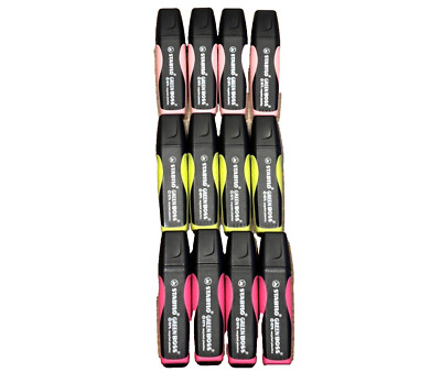 STABILO Green Boss Highlighter Pens - Chisel Tip - Job lot 12pcs