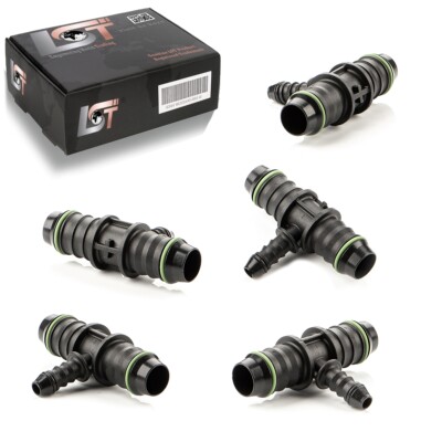 5x T-Verbinder T-Stück Bewässerungssystem Tropfbewässerung PE-Rohr Ø6mm-Ø14mm
