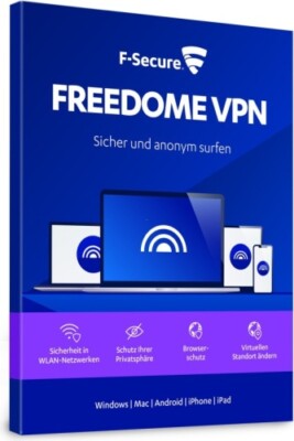 F-Secure Freedome VPN, 5 Geräte - 2 Jahre