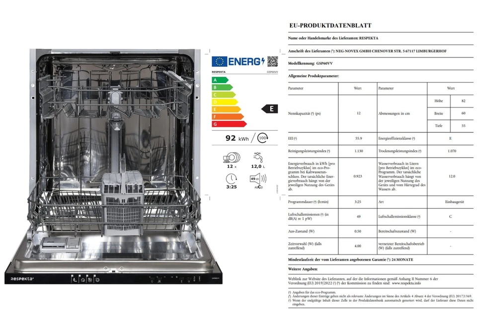 Küche Küchenzeile Winkelküche grifflos Weiß Lorena 280 x 172 cm Respekta - Bild 4 von 4