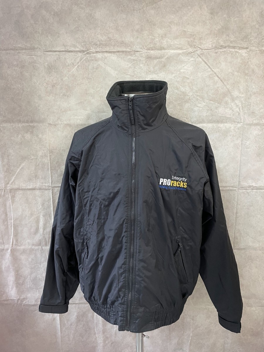 Port Authority Men's Black Full Zip Mock Neck Windbreaker Jacket