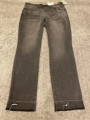 Westbound Womens Jeans 12R Gray The Park Ave Mid Rise