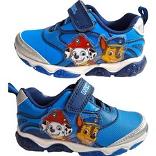 New Paw Patrol Toddler Boys' Slip-On Sneakers, Size 9 17 cms Color Blue New