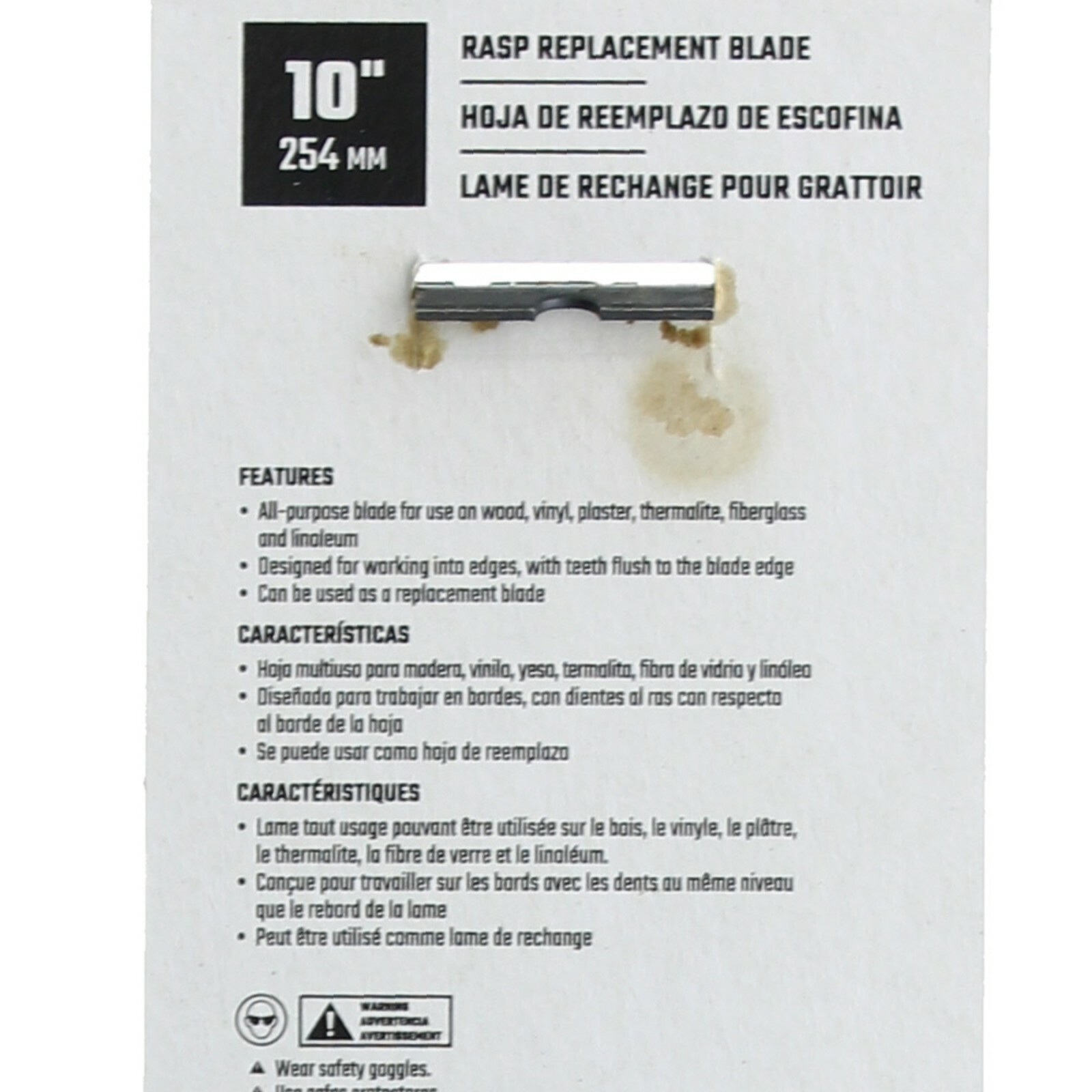 Craftsman 10" Rasp Replacement Blade CMHT82545, AllPurpose Blade, Surform File eBay