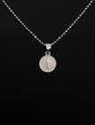 Sterling Silver St. Benedict Pendant With 16” Silver Bead Chain
