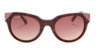 Balmain (France) 53mm Round Sunglasses BL2082B03 Burgundy  display picture 3