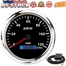 110mm 7 Colors Led Gps Speedometer 0-120mph Gauge Fit Motorcycles Boat Car Truck