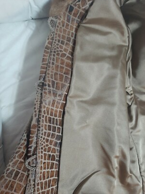 Veste En Vison Véritable Pastel Avec Manches En Cuir - Marque Maria Grazia Bonanno - Neuf Sans étiquettes