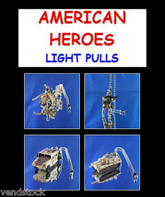 1.5'' LONG ABRAMS TANK BLACKHAWK HELOCOPTER HUMVEE TRANSPORT LIGHT PULL YOU PICK!