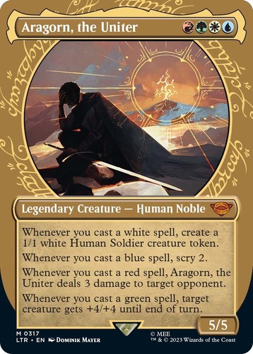 MTG Tales of Middle-Earth LOTR ARAGORN AT HELM'S DEEP 6 Card Art set NM |  eBay