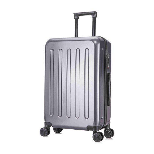 Trolley Koffer Grau L Reisekoffer Travel Reisen Mit 4 Rollen Und Tsa Schloss-image
