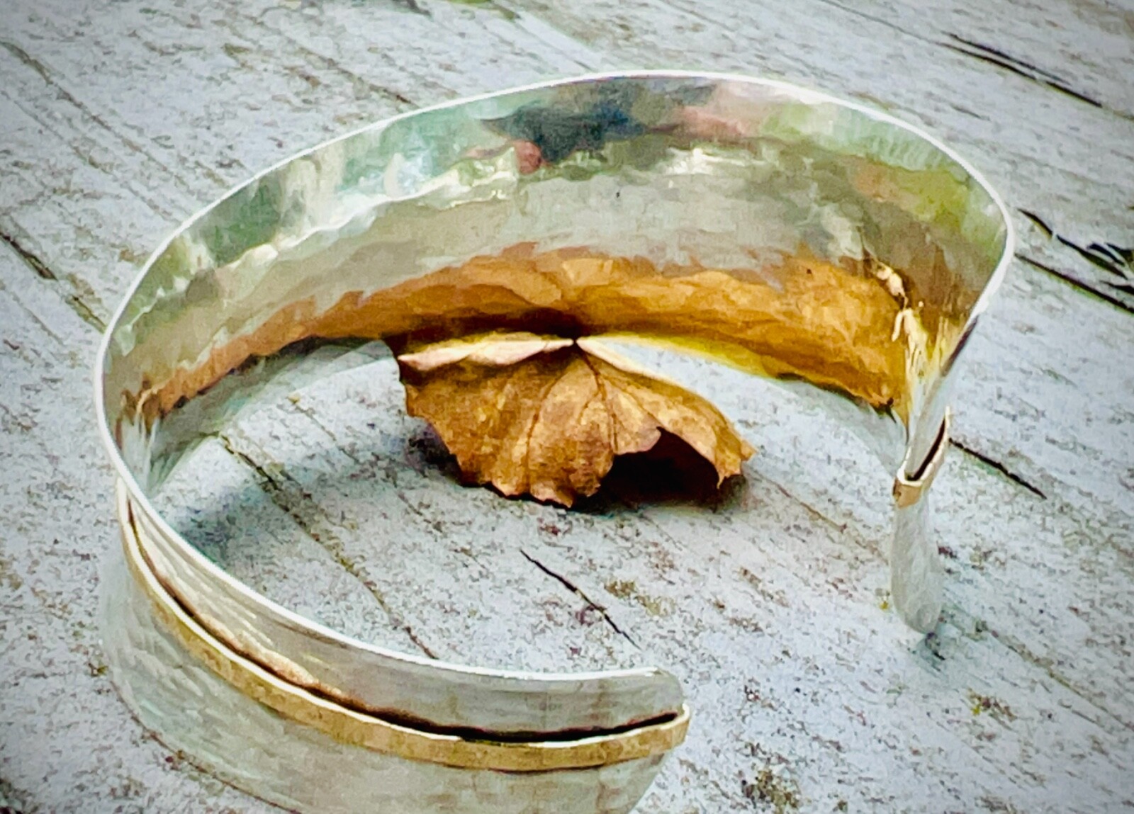 Stunning Solid Pebbled Silver Abstract Modern Min… - image 4