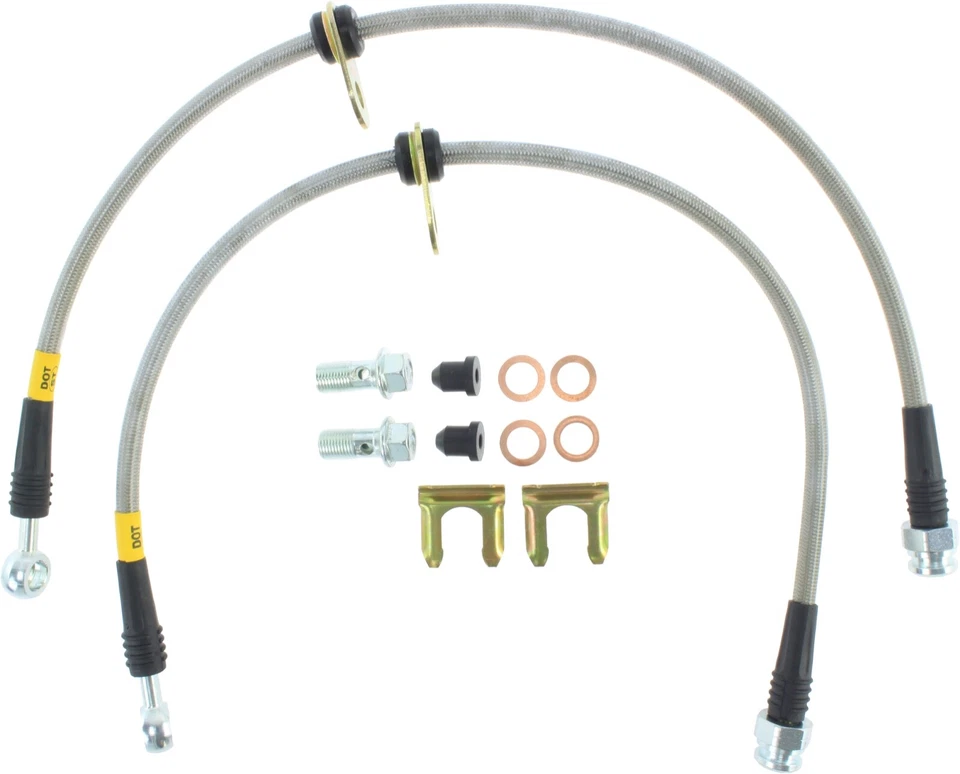 StopTech Stainless Brake Front Hydraulic Hose For 00-09 Subaru Legacy 950.47005 - Image 3 of 4