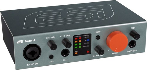 ESI Amber 1 Audio Interface Mikrofoneingang Stereo USB 24bit 192khz Studio 48v - Bild 1 von 5