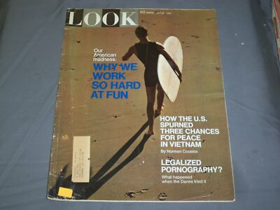 1969 JULY 29 LOOK MAGAZINE -AMERICAN MADNESS: WHY WE WORK SO HARD AT FUN - LK 42