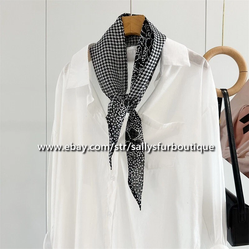 Sallys 100% Gasa Seda Bufanda Estampado Camelia 2 Capas Cinta Corbata 180*10cm Foto 3 de 4