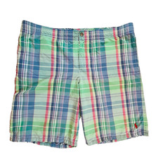 POLO Ralph Lauren Mens XXL Plaid Board Shorts Drawstring Mesh Lined Pockets