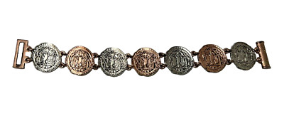 Jewelmint Lost Treasure Coin Bracelet Knight, Eagle/Shield 2 Tone Silver Copper